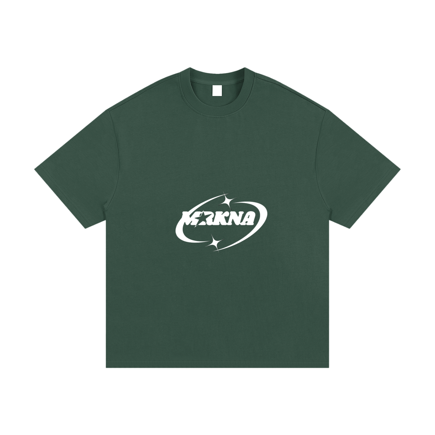 Gray ODMPOD Essential Heavyweight Cotton T-Shirt with crew neck and short sleeves, showcasing a soft, durable fabric.