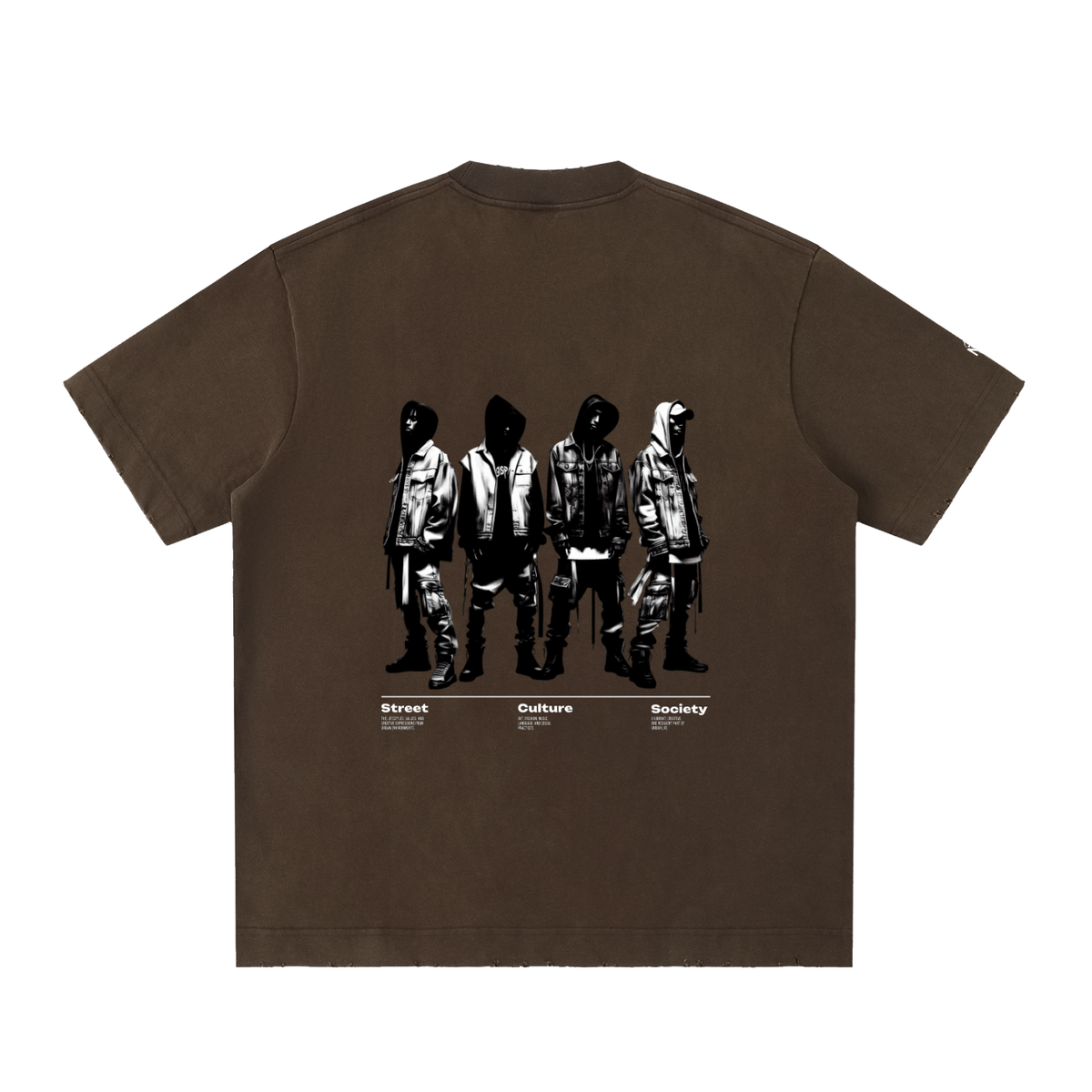 Heavyweight Vintage Washed Frayed T-Shirt