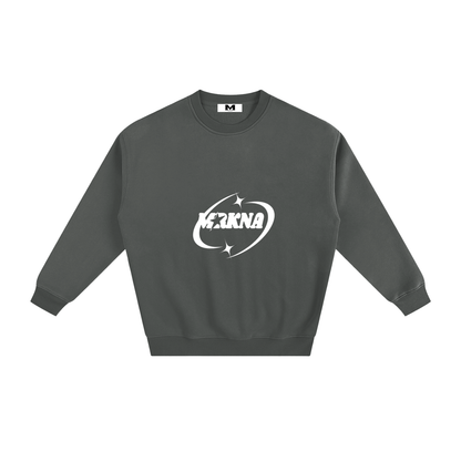 ODMPOD fleeced sweatshirt showing a cozy, soft fabric with a relaxed fit, perfect for casual wear and cold weather comfort.