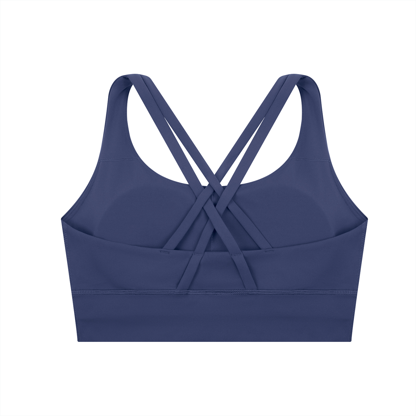ODMPOD strappy criss-cross sports bra with supportive design and adjustable straps, ideal for workout and active wear.