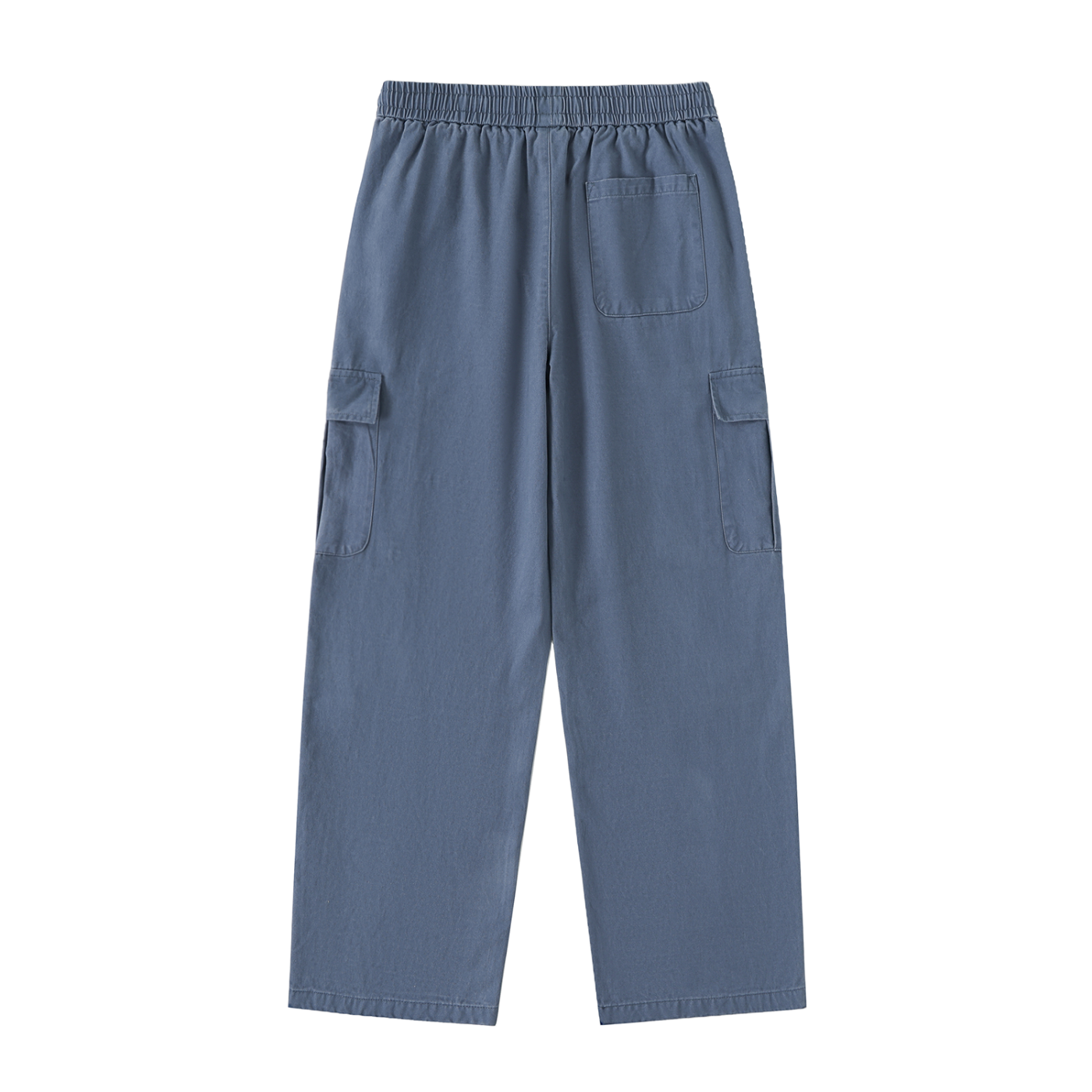Drawstring Waist Straight-Leg Cargo Pants