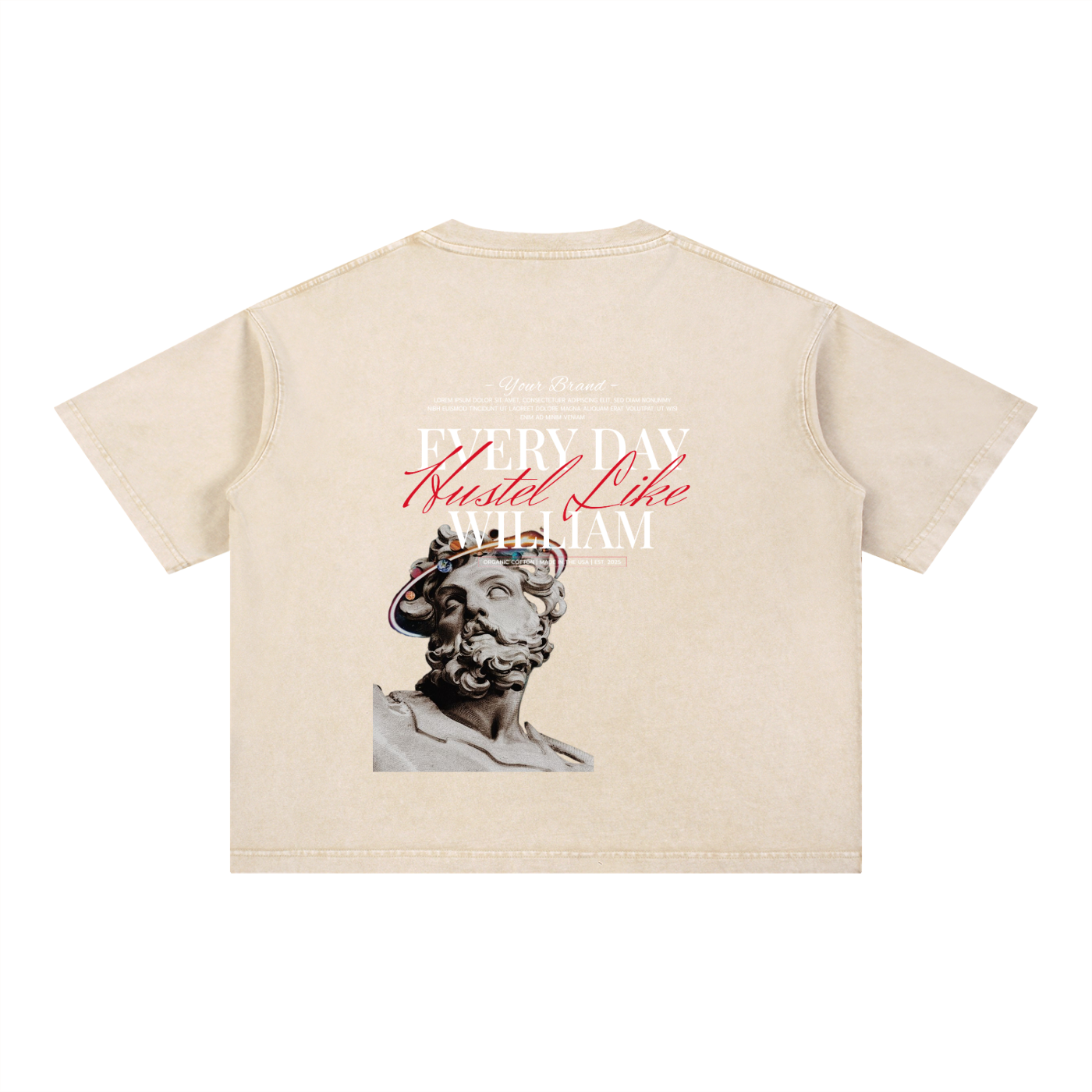 Mineral Wash Boxy Cotton T-Shirt