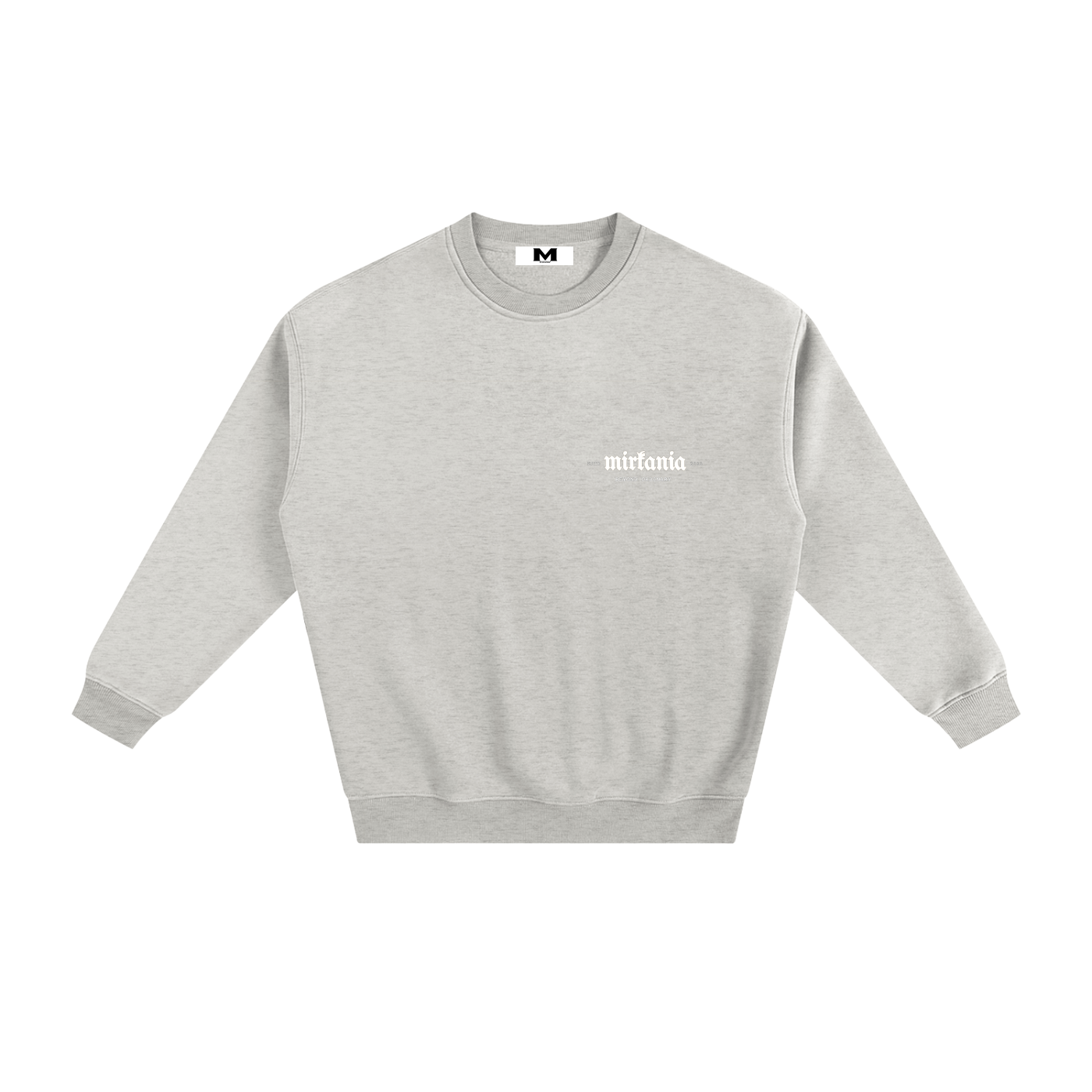 ODMPOD fleeced sweatshirt showing a cozy, soft fabric in a relaxed fit, perfect for casual wear and comfort.