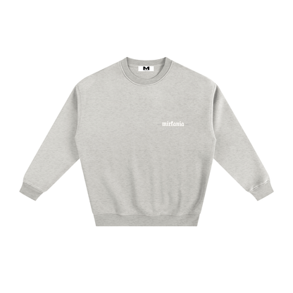 ODMPOD fleeced sweatshirt showing a cozy, soft fabric in a relaxed fit, perfect for casual wear and comfort.