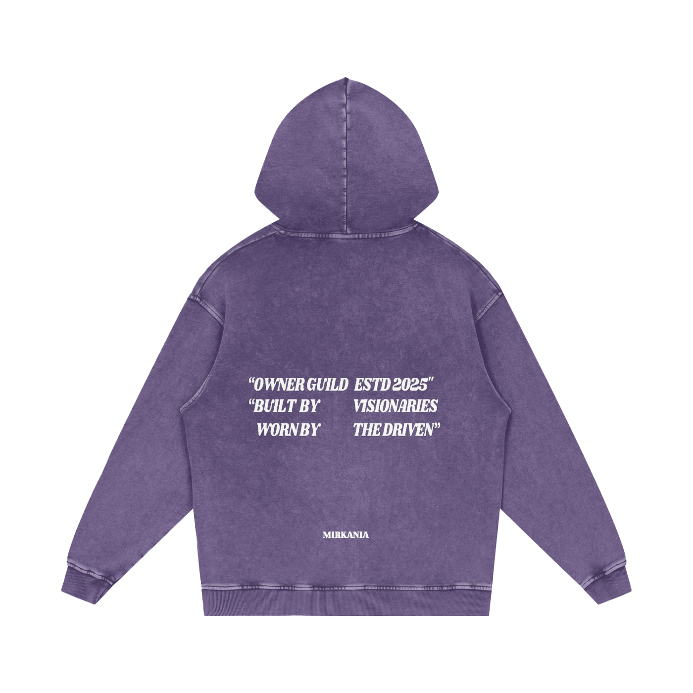 Snow Washed Loose Cotton Hoodie by ODMPOD, featuring a relaxed fit and soft fabric in a casual, comfortable design.