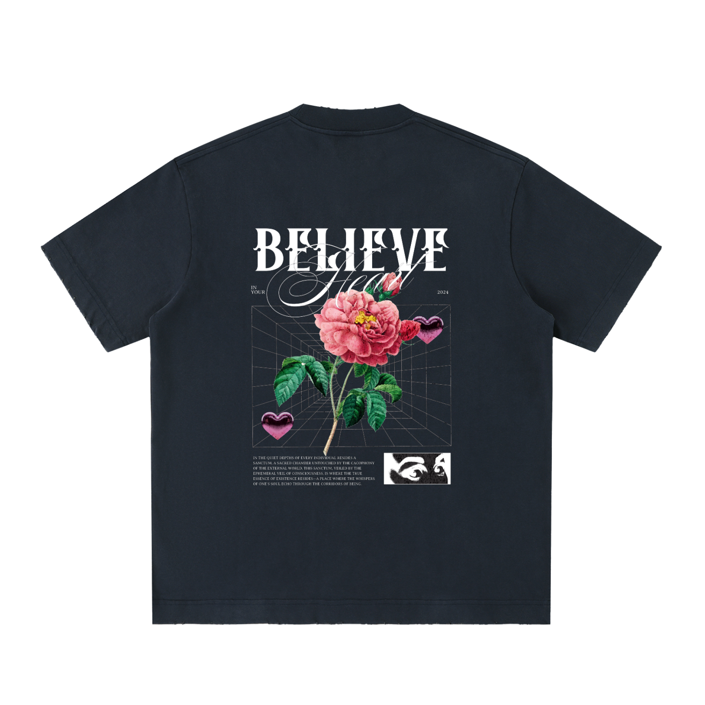 Heavyweight Vintage Washed Frayed T-Shirt