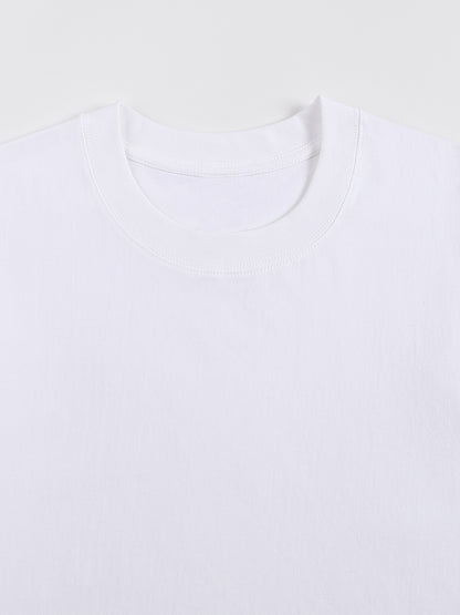 Men's sleeveless cotton tank top by ODMPOD, shown in black with a fitted design and wide armholes.