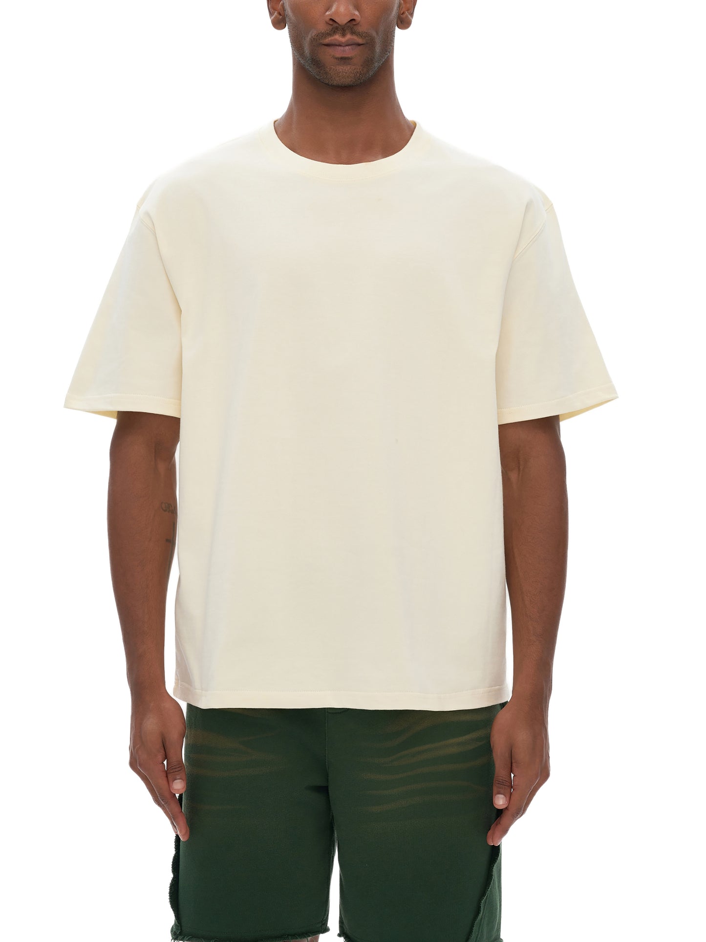 Heavyweight Drop Shoulder Cotton T-Shirt