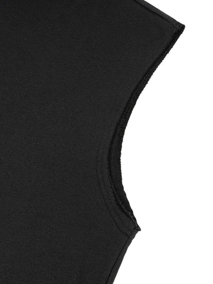 ODMPOD French Terry boxy tank top displayed, soft fabric, sleeveless design, casual fit, in a neutral color.
