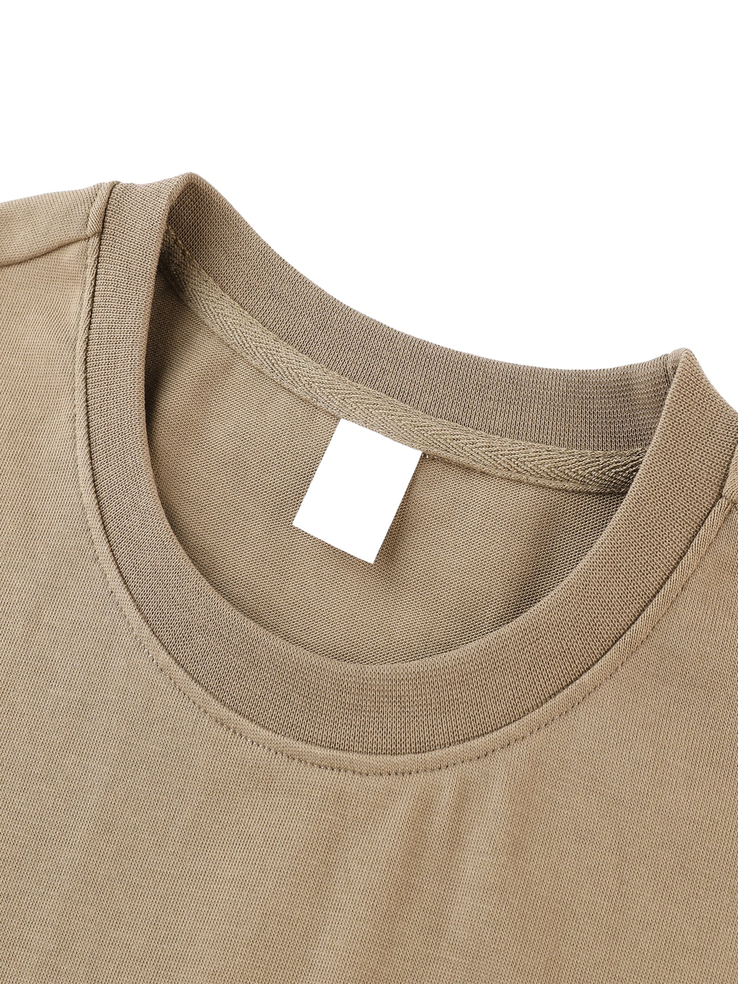 Odmpod Essential Heavyweight Cotton T-shirt in vibrant red, showcasing a close-up of its soft, durable fabric and classic fit.