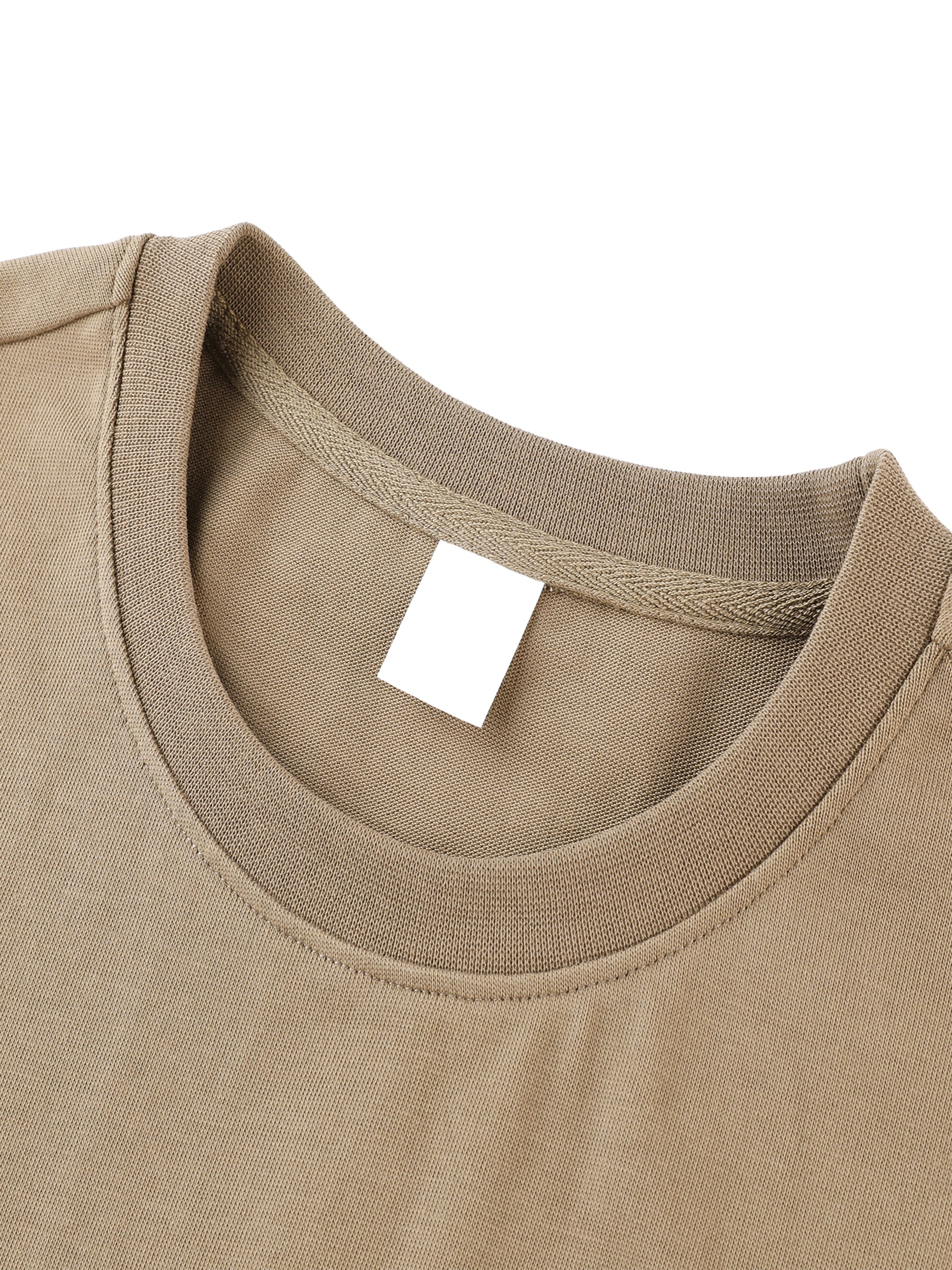 Odmpod Essential Heavyweight Cotton T-shirt in vibrant red, showcasing a close-up of its soft, durable fabric and classic fit.