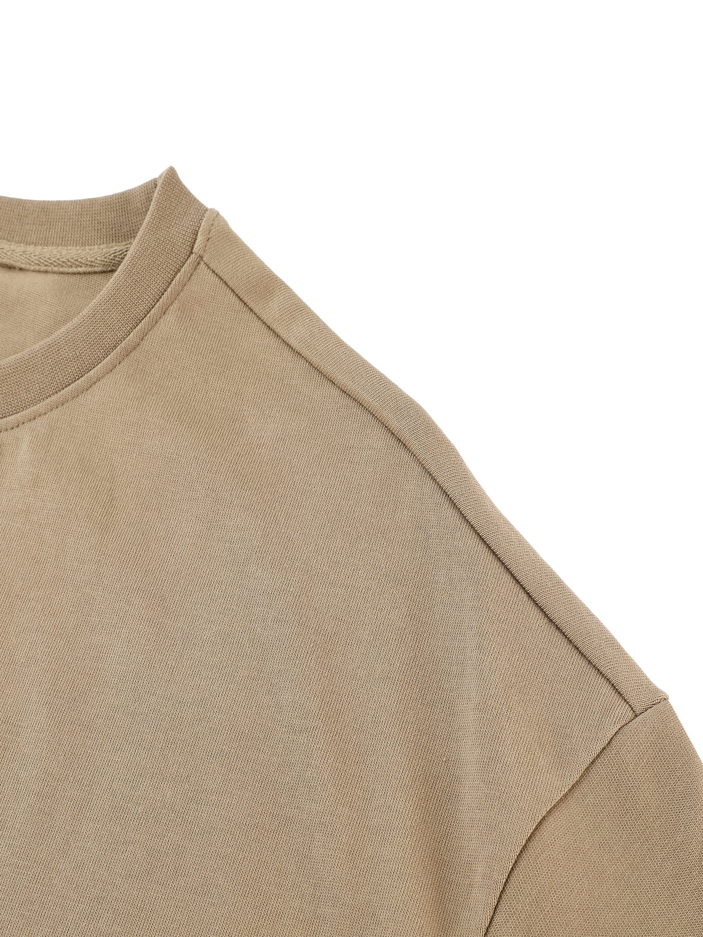 ODMPOD Essential Heavyweight Cotton T-Shirt, front view showing classic fit and durable fabric in soft cotton material