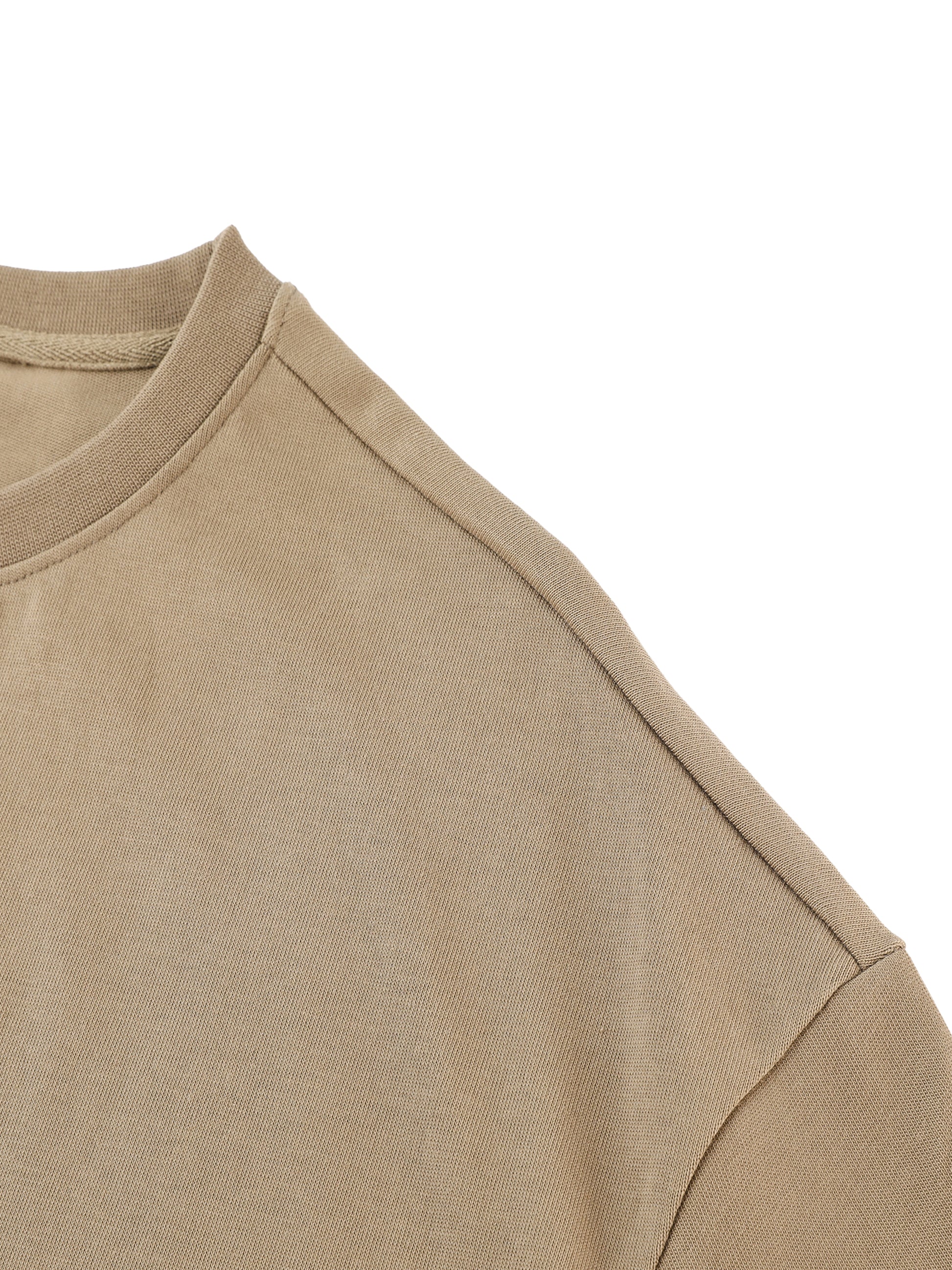 ODMPOD Essential Heavyweight Cotton T-Shirt, front view showing classic fit and durable fabric in soft cotton material