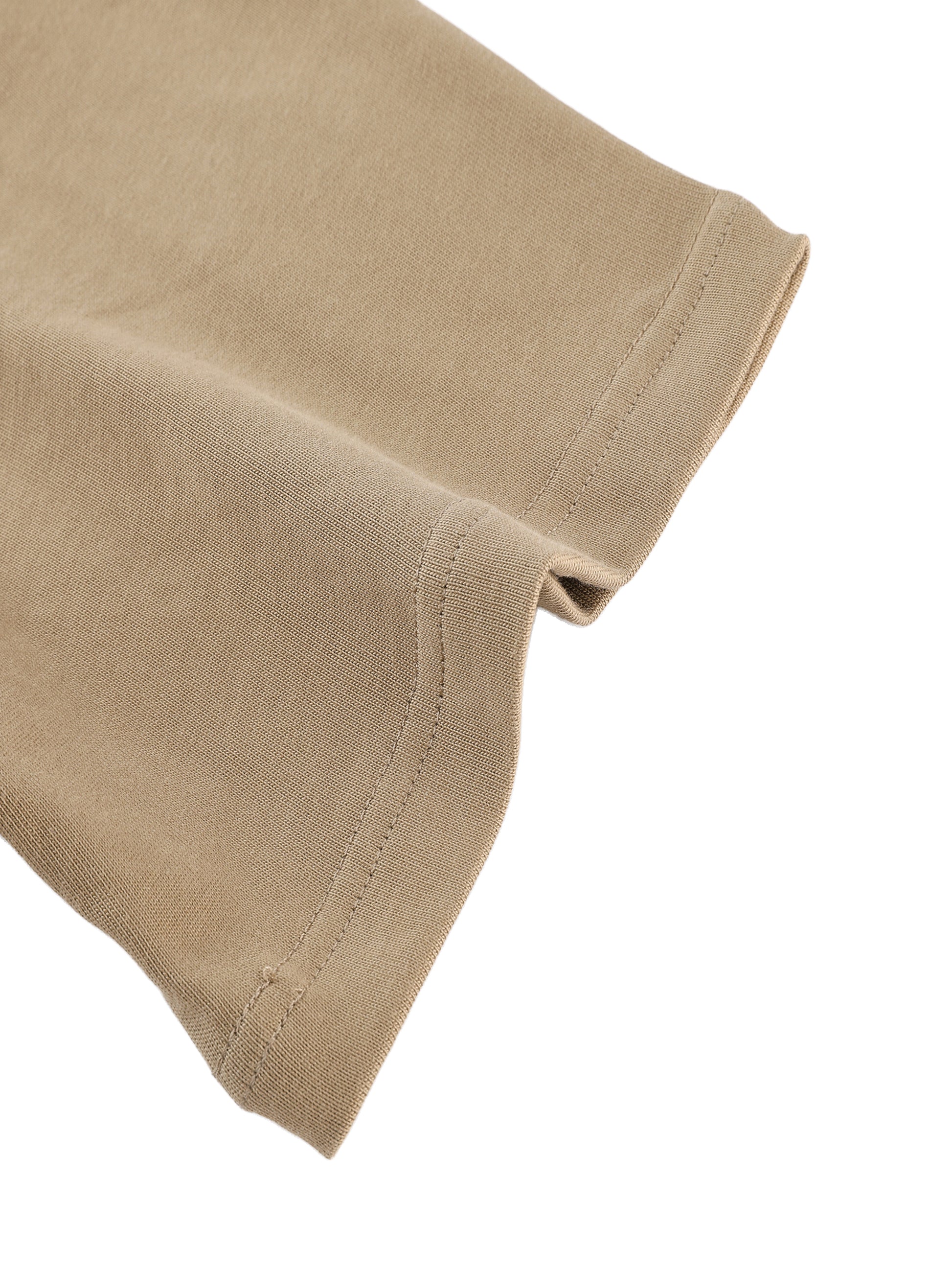 ODMPOD Essential heavyweight cotton t-shirt showing a classic crew neck design in a solid color.