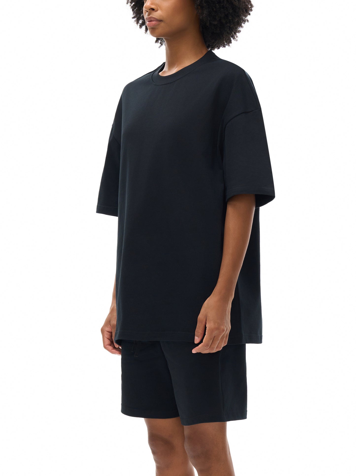 ODMPOD heavyweight cotton t-shirt with a classic fit, shown in a neutral color, soft and durable fabric for everyday wear.