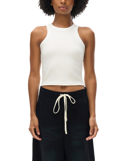 Snow Washed Tank Top by ODMPOD, showing a casual sleeveless shirt with a relaxed fit and washed-out snow effect.