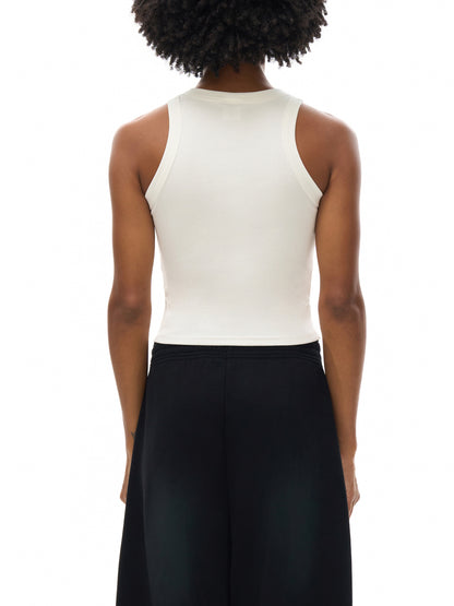 Snow Washed Tank Top from ODMPOD, casual sleeveless shirt with a relaxed fit and washed fabric texture.