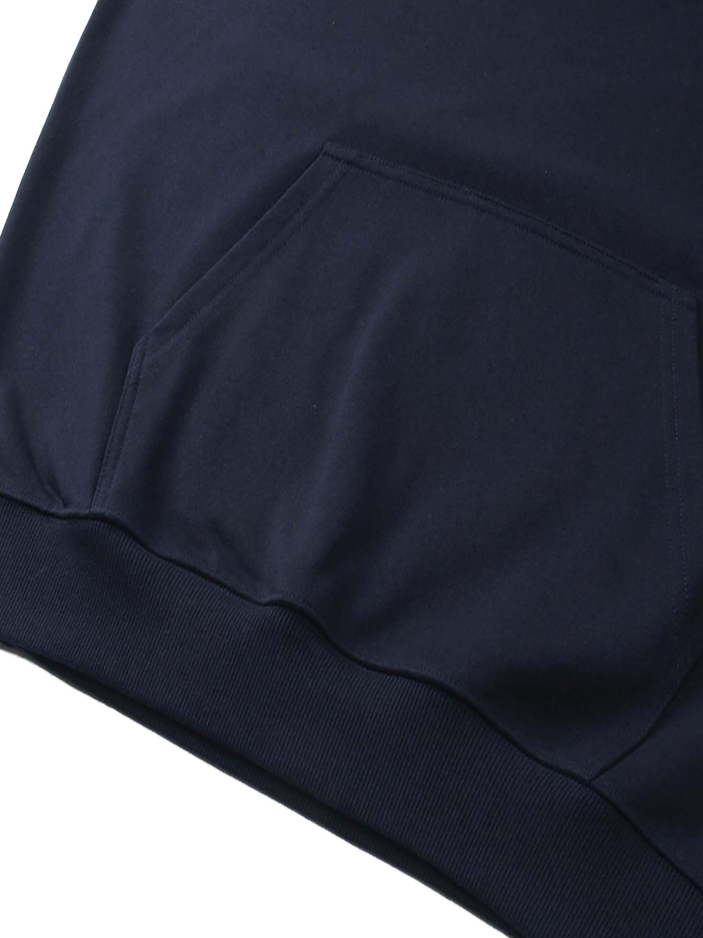 ODMPOD Essential Heavyweight Hoodie in charcoal gray, displaying a cozy, thick fabric hoodie with a front pocket and adjustable drawstrings