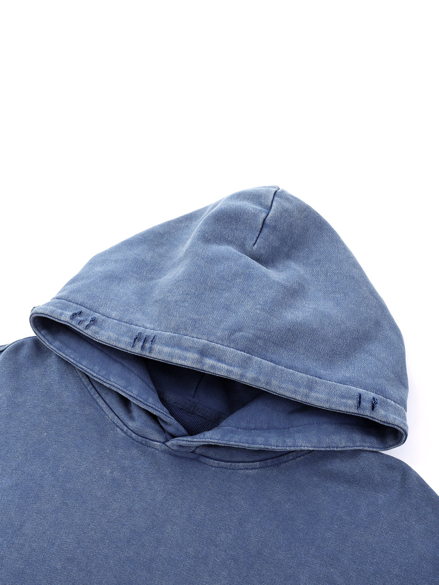 Snow Wash Hand-Frayed Heavyweight  Hoodie
