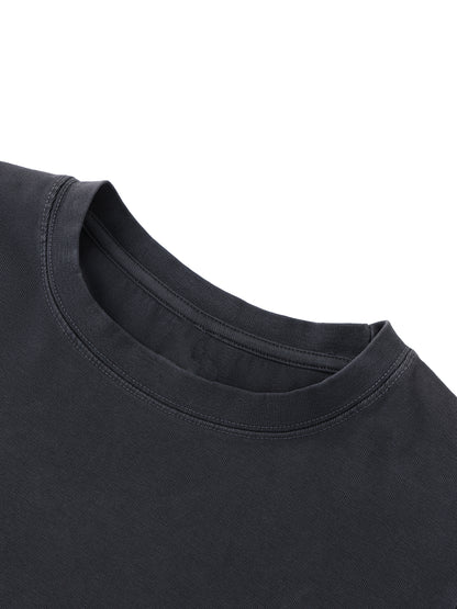 Vintage wash slim fit T-shirt by ODMPOD, displaying a casual cotton t-shirt with a distressed, vintage-style finish.