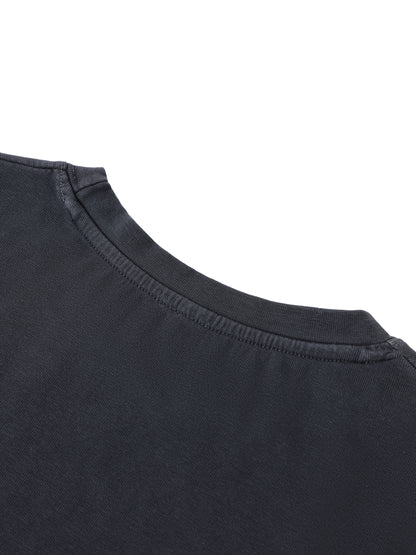ODMPOD vintage wash slim fit T-shirt in classic style, displaying soft fabric and casual fit on a neutral background.