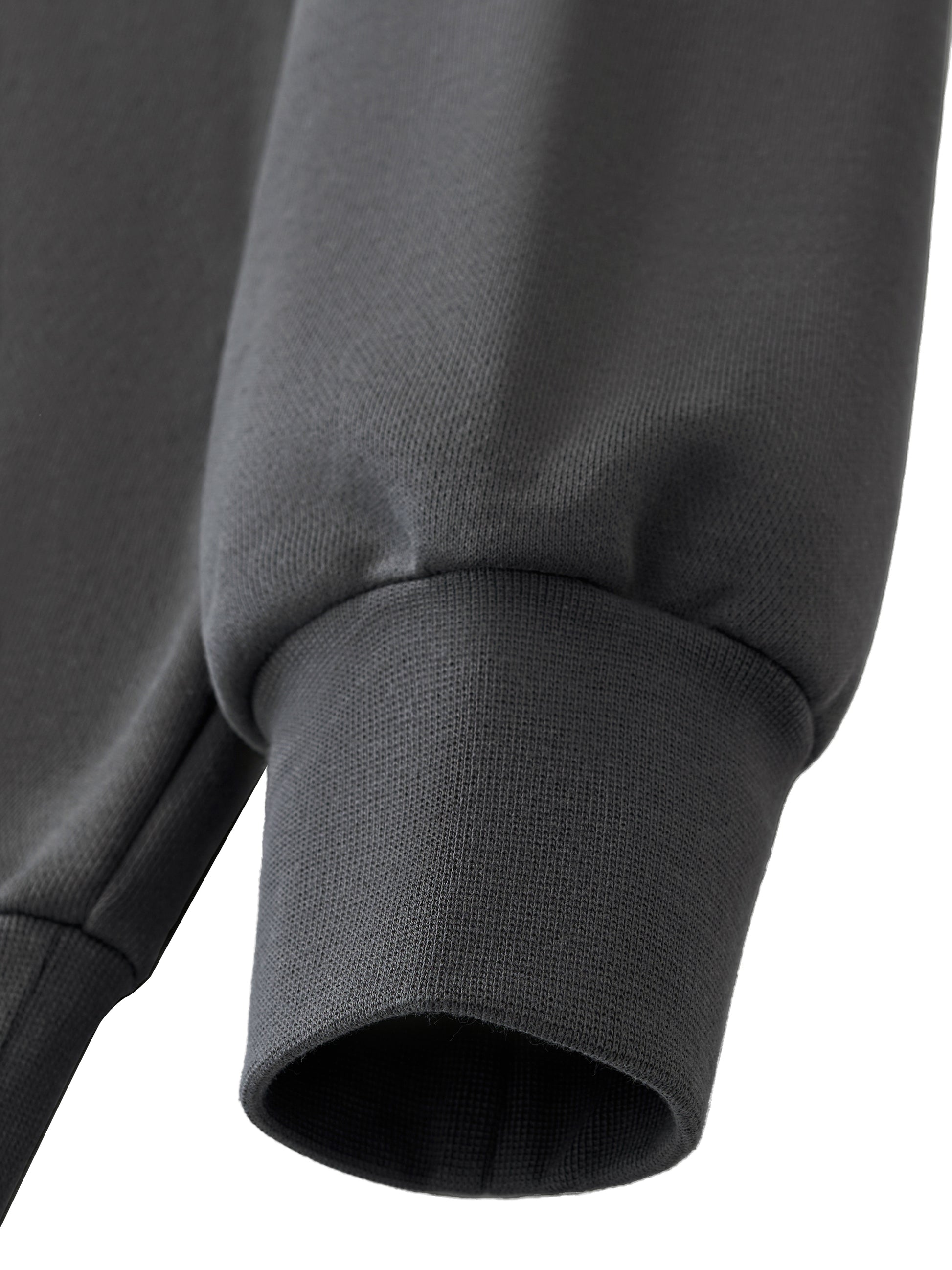 ODMPOD Essential Heavyweight Fleece Hoodie, front view showcasing soft fleece fabric and classic hood design.