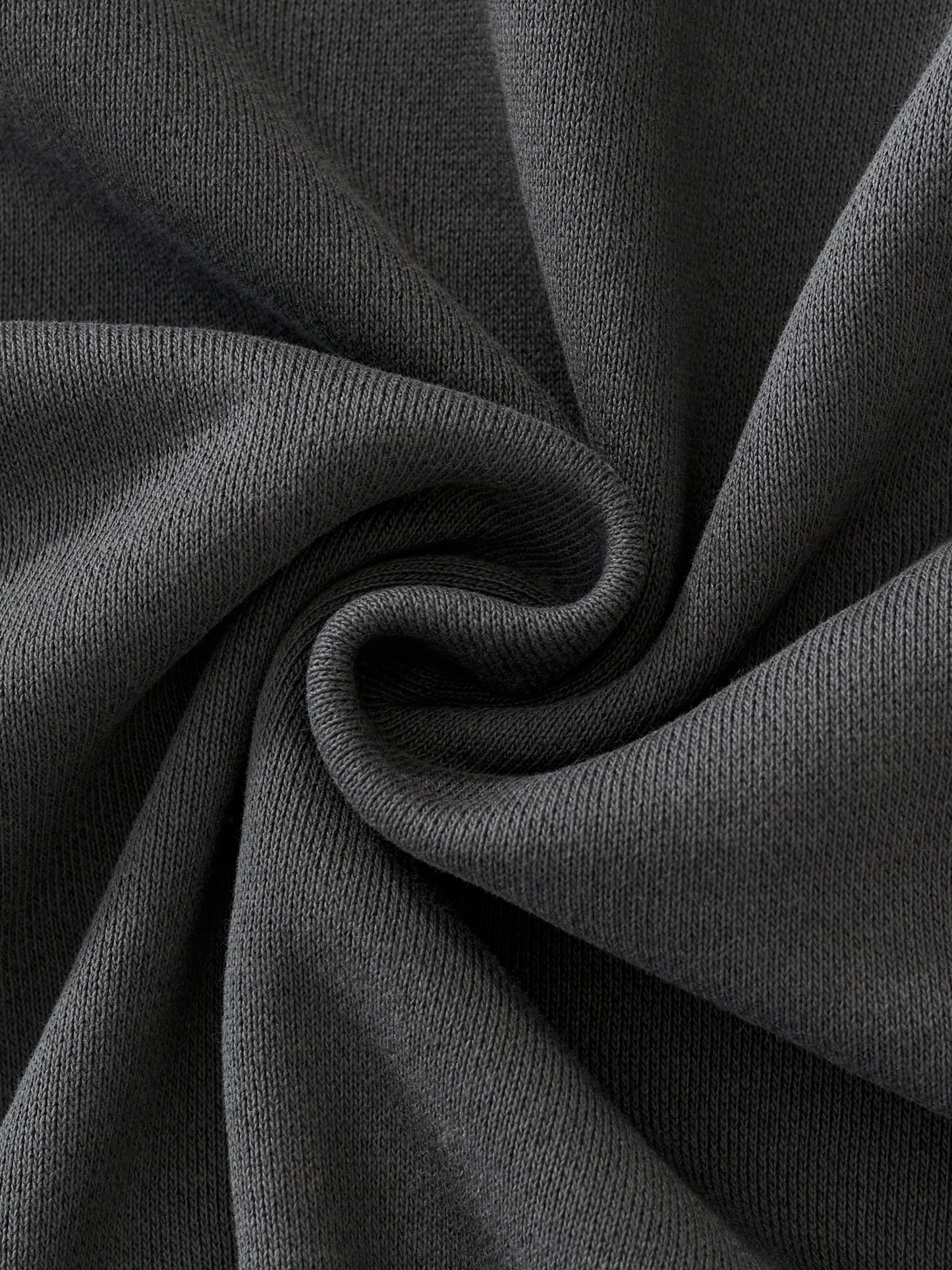 ODMPOD Essential Heavyweight Fleece Hoodie in charcoal gray, showcasing a cozy, thick fabric with a front kangaroo pocket and hood.