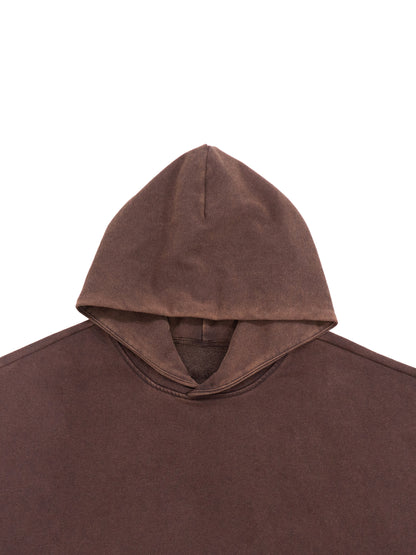 Vintage washed gradient fleece hoodie by ODMPOD featuring a soft, worn-in look with a stylish color fade and comfortable fit.