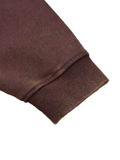 Vintage washed gradient fleece hoodie by ODMPOD with soft fabric, relaxed fit, and a stylish faded color design.