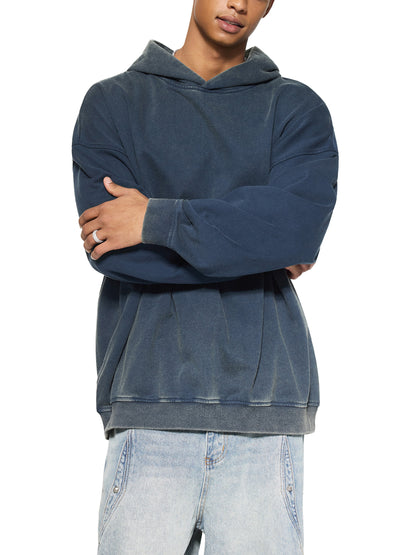 Vintage washed gradient fleece hoodie by ODMPOD, featuring a soft, stylish hoodie with a faded color gradient and cozy fleece material.