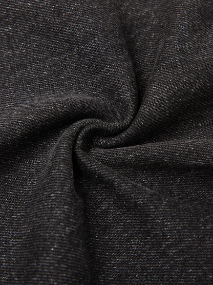 Vintage wash heavyweight denim jeans from ODMPOD featuring classic five-pocket design and sturdy, durable denim fabric.
