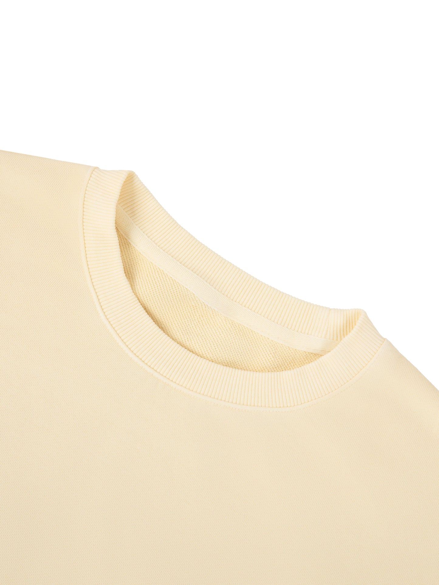 Vintage washed cropped sweatshirt by ODMPOD featuring a relaxed fit with distressed details and a faded, retro look.