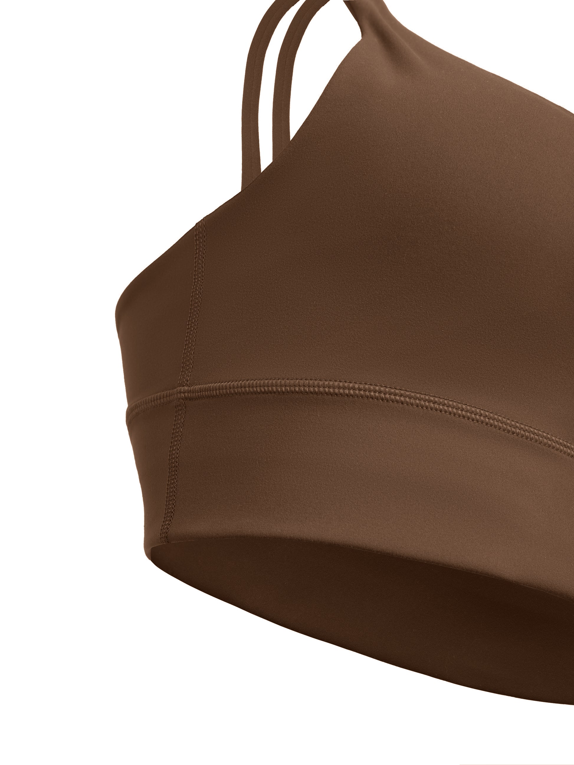 ODMPOD strappy criss-cross sports bra with supportive design and stylish straps, ideal for activewear and workouts