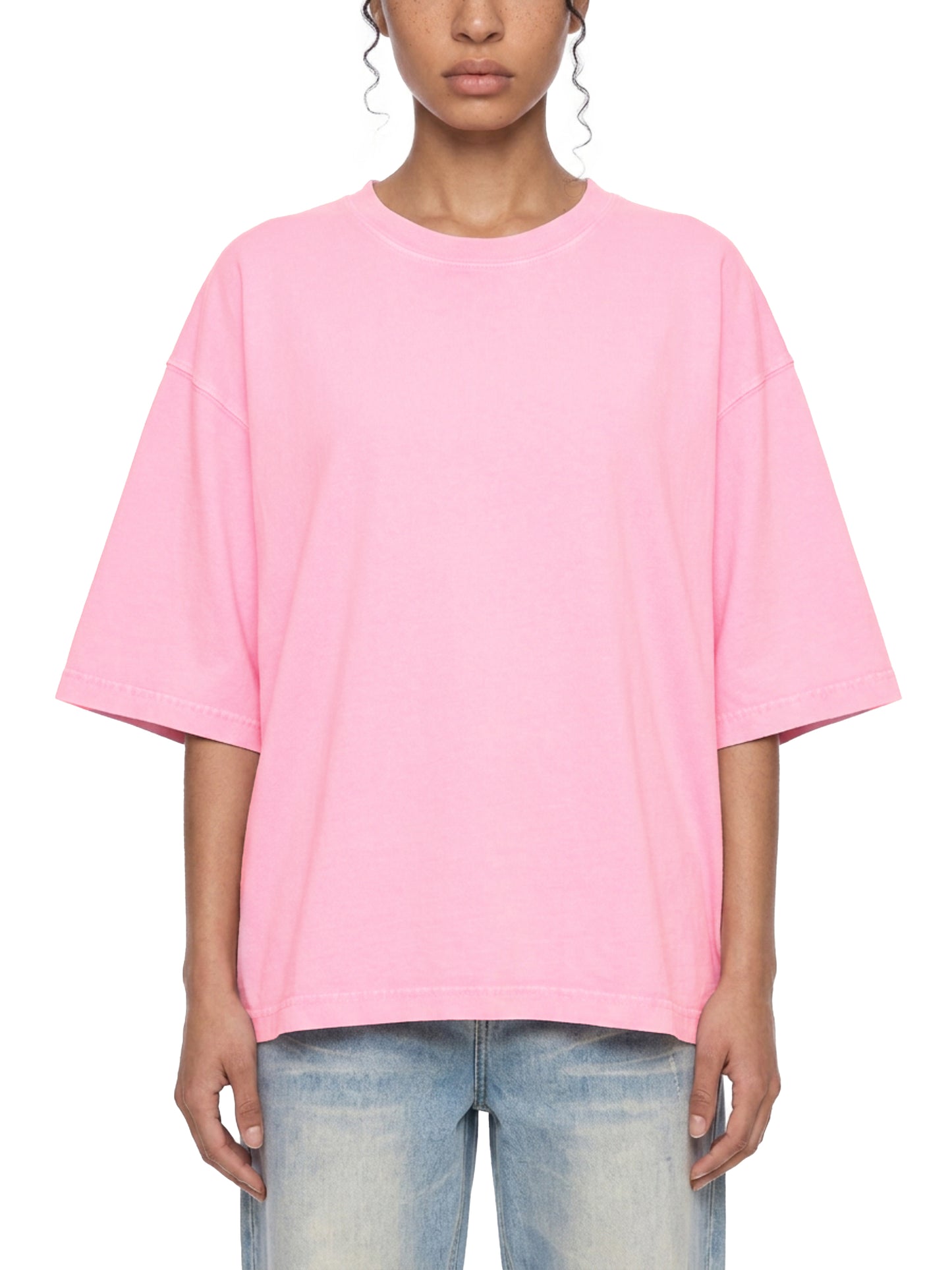 Mineral Wash Boxy Cotton T-Shirt