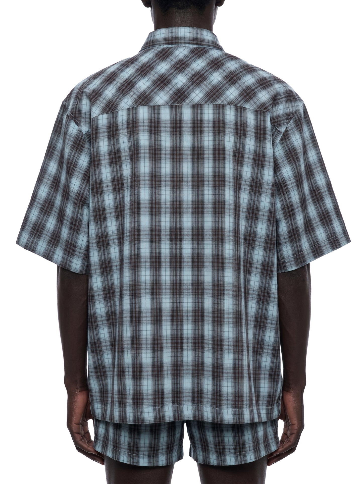 Unisex Boxy Plaid Short Sleeve Shirt