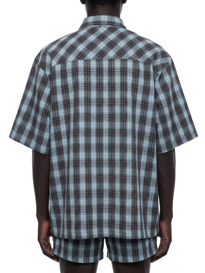 Unisex Boxy Plaid Short Sleeve Shirt